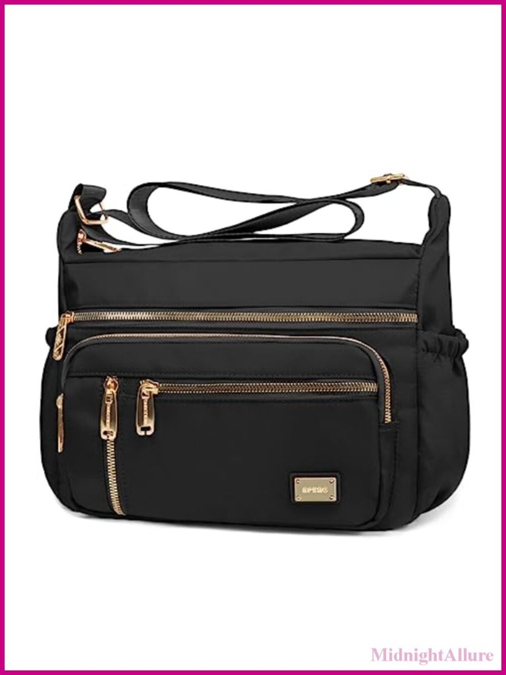 Women's Crossbody Bag Water Resistant Polyester Multi-Pocket Shoulder Purse